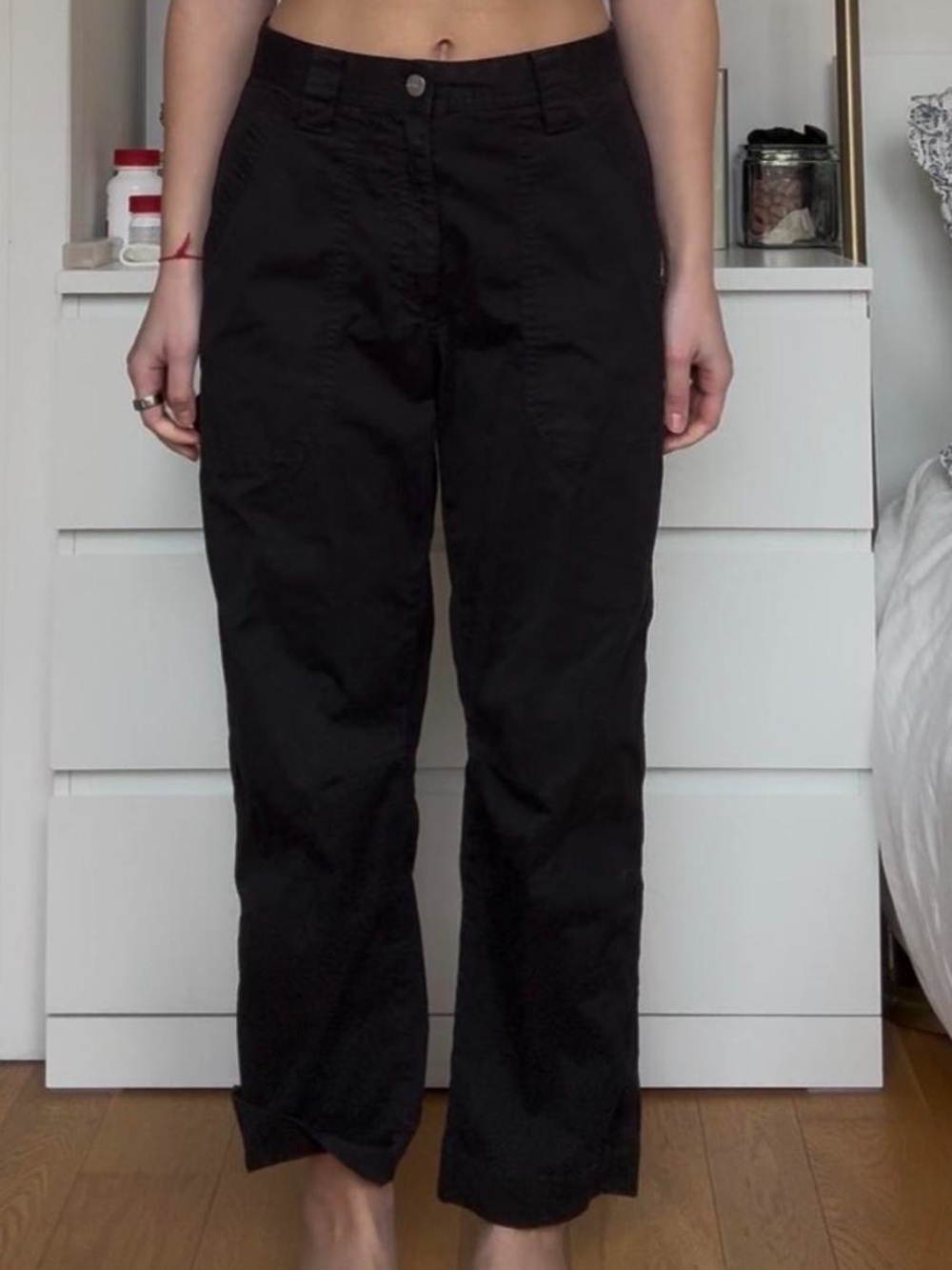 Joe's Jeans Black Straight Cargo Pants